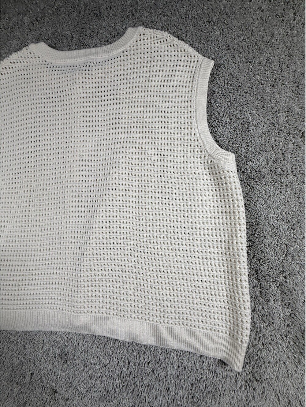 NWT Universal Thread Womens 3X Ivory Sleeveless Sweater Vest Cotton - Picture 7 of 8